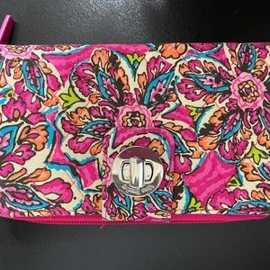 Vera Bradley Turnlock Wallet - Pink Floral